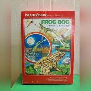 Vintage 1982 FROG BOG By Mattel Electronics Intellivision Game